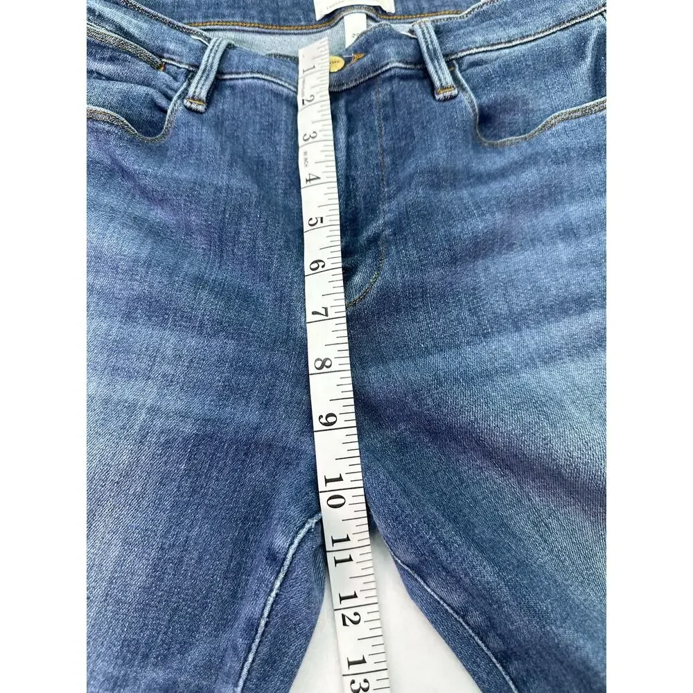 FRAME Le High Straight Jeans Size 29 Medium Wash High Rise Straight Leg Denim - Picture 10 of 13